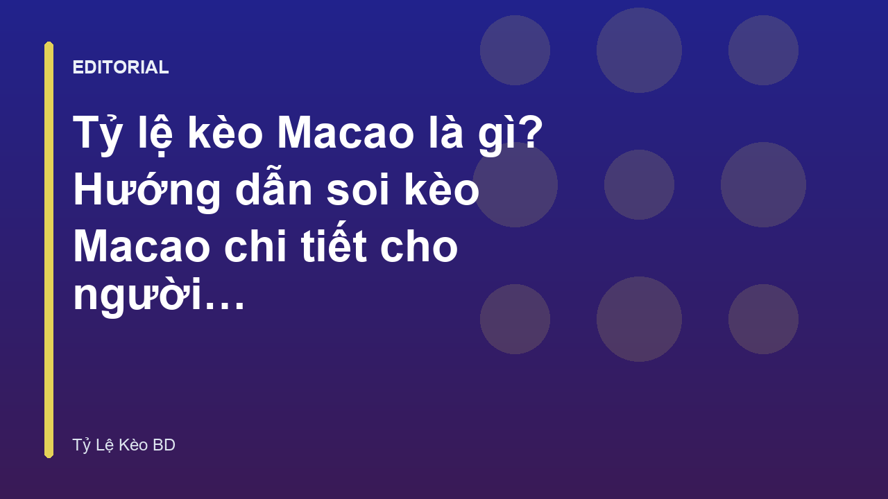 Bảng tỷ lệ kèo Macao trên màn hình máy tính